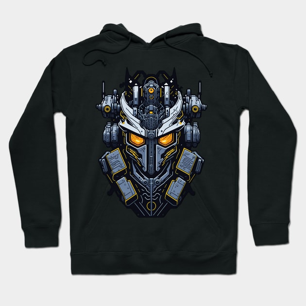 Mecha Skull S03 D24 Hoodie by Houerd